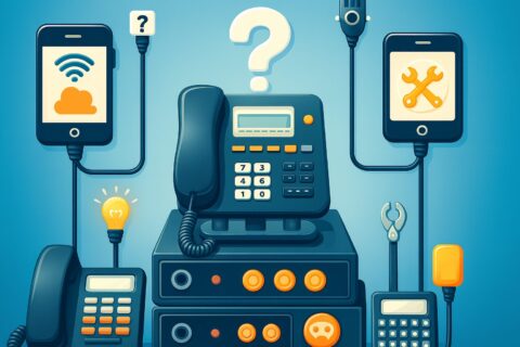 Agente de contact center atendiendo a un cliente con tecnología omnicanal y pantallas digitales, en un entorno corporativo con tonos naranja y negro.